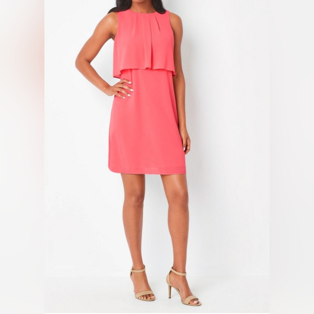 Jessica Howard Sleeveless Popover Shift Dress